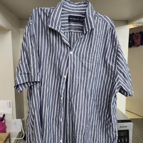 Abercrombie & Fitch Other - Abercrombie & Fitch Blue Striped Shirt XXL